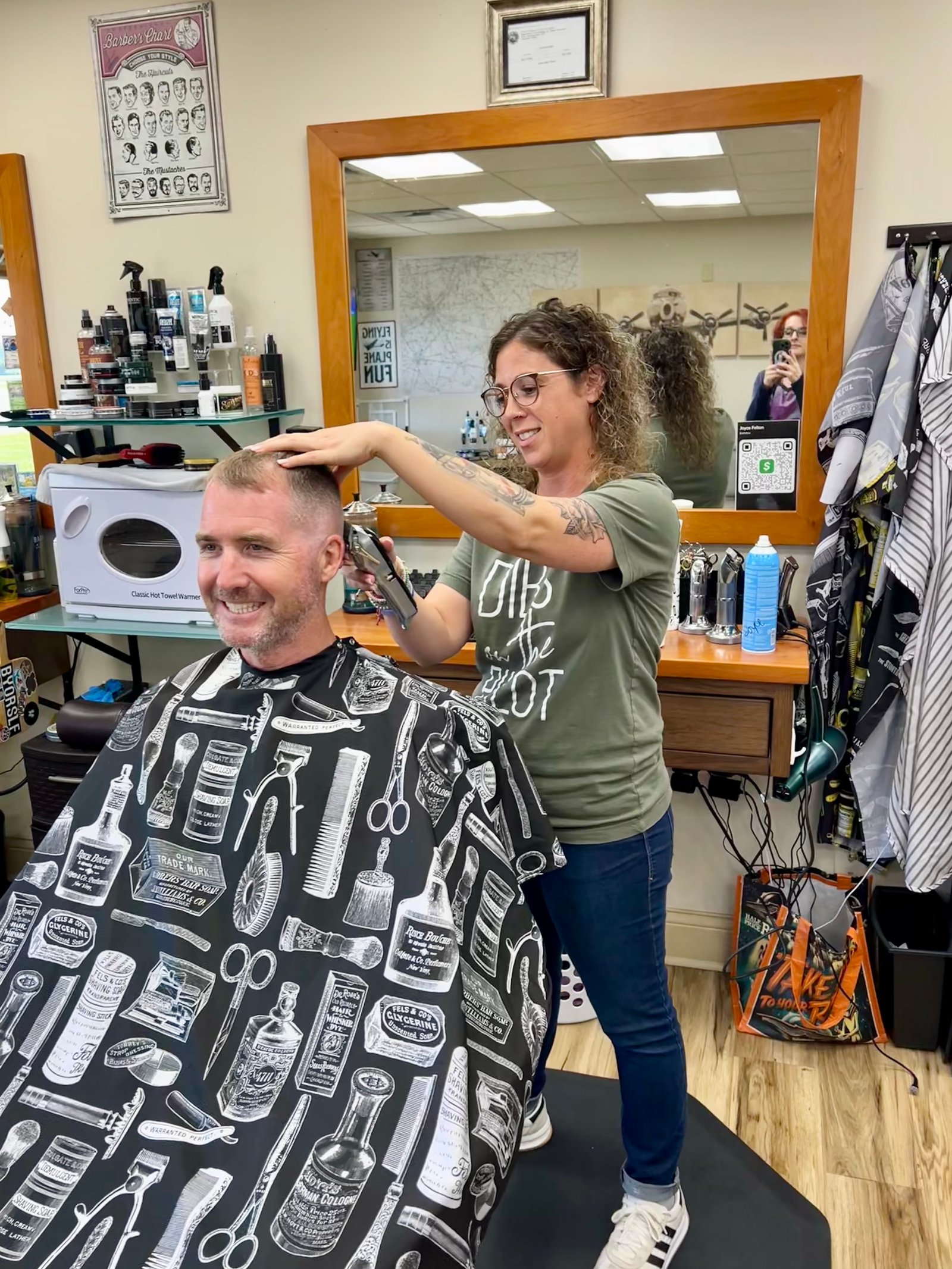 Kristine Roccia, owner of The Barber at BMG